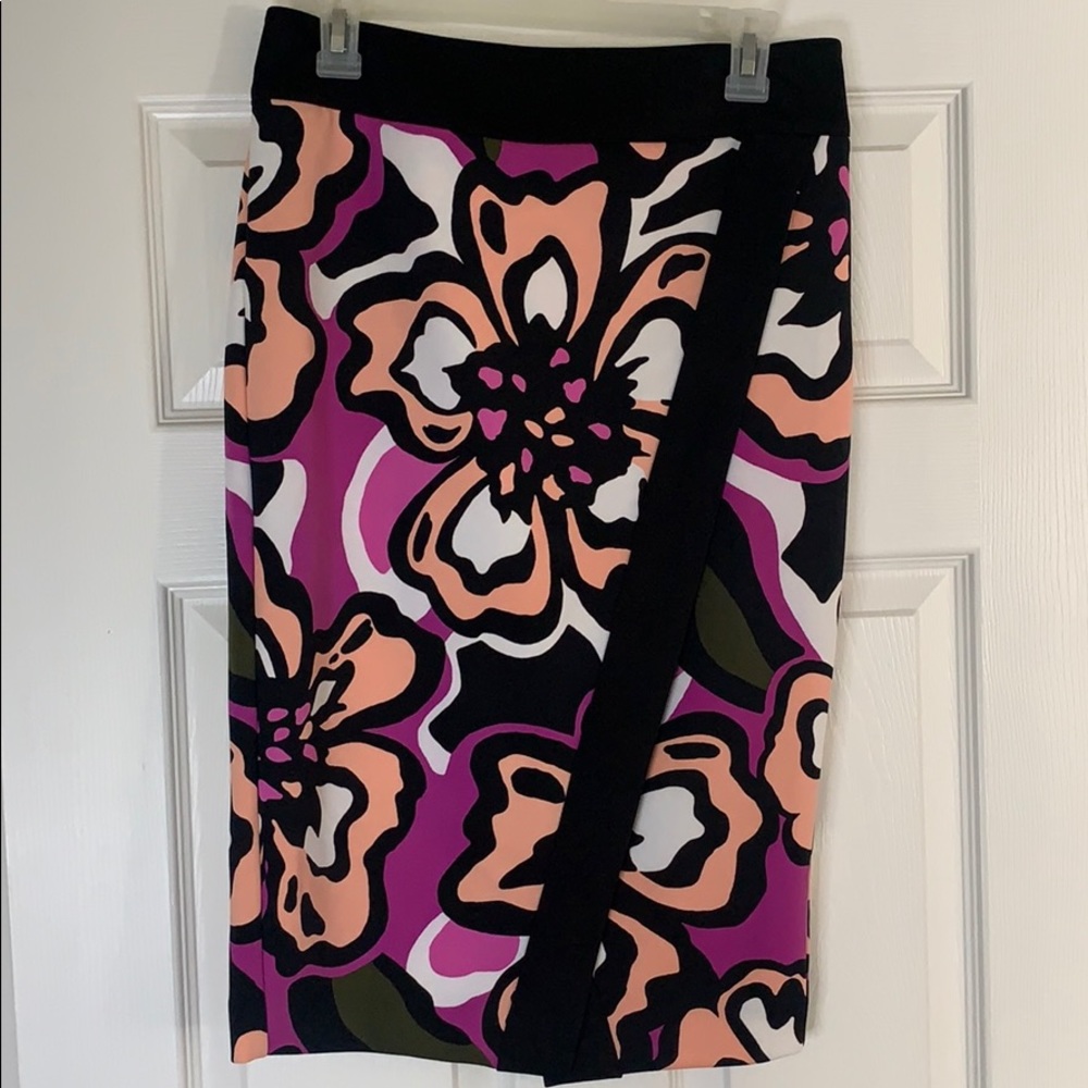 Floral pencil skirt